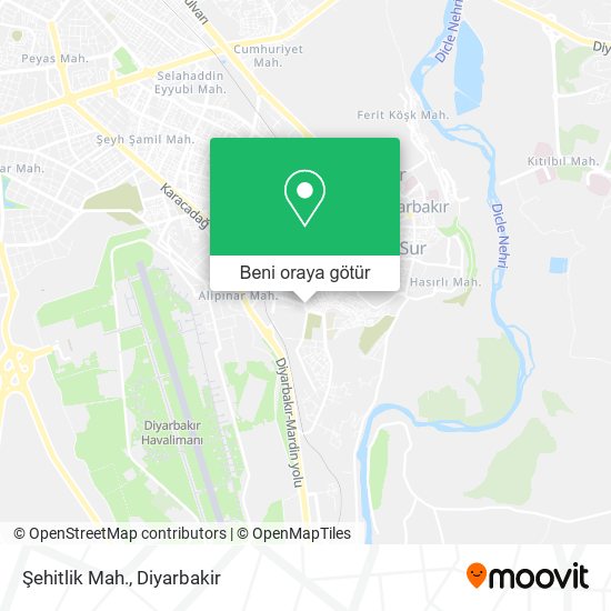 Şehitlik Mah. harita