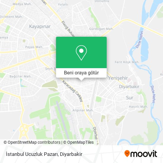 İstanbul Ucuzluk Pazarı harita