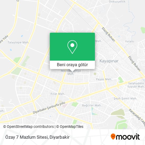 Özay 7 Mazlum Sitesi harita