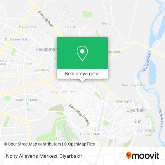 Ncity Alışveriş Merkezi harita