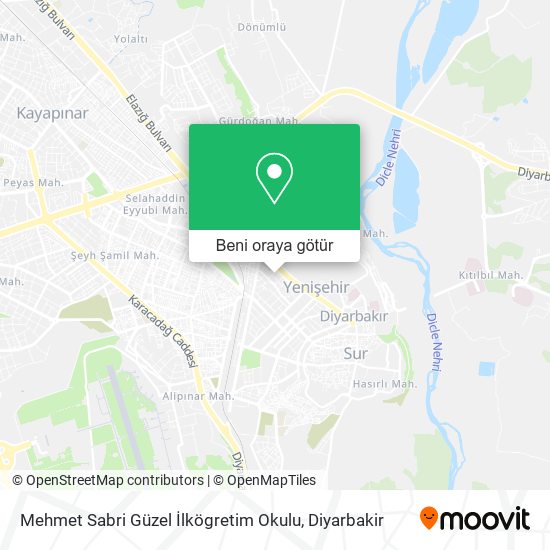 Mehmet Sabri Güzel İlkögretim Okulu harita