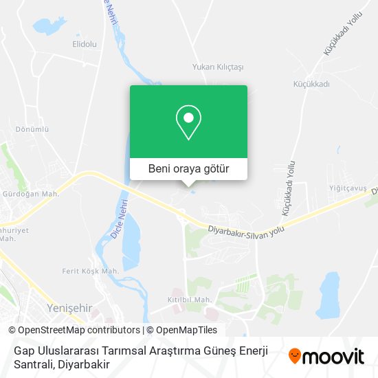 Gap Uluslararası Tarımsal Araştırma Güneş Enerji Santrali harita
