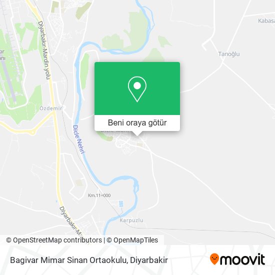 Bagivar Mimar Sinan Ortaokulu harita