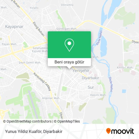 Yunus Yıldız Kuaför harita