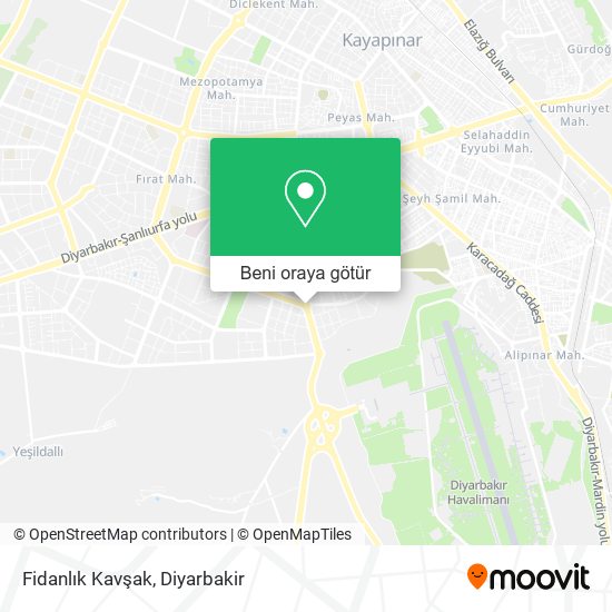 Fidanlık Kavşak harita