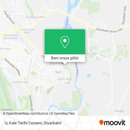 İç Kale Tarihi Cezaevi harita