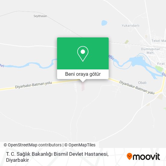 T. C. Sağlık Bakanlığı Bismil Devlet Hastanesi harita