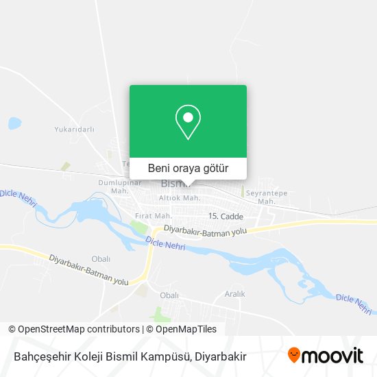 Bahçeşehir Koleji Bismil Kampüsü harita
