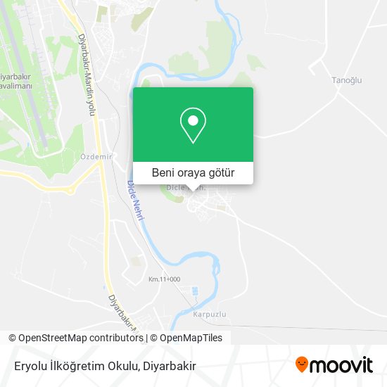 Eryolu İlköğretim Okulu harita