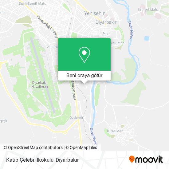 Katip Çelebi İlkokulu harita