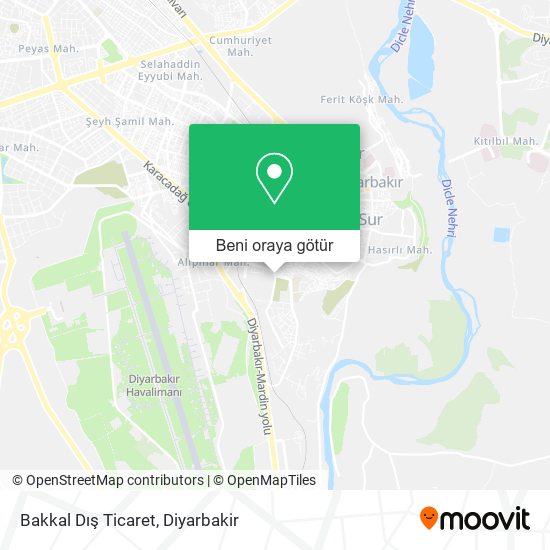 Bakkal Dış Ticaret harita