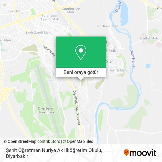 Şehit Öğretmen Nuriye Ak İlköğretim Okulu harita