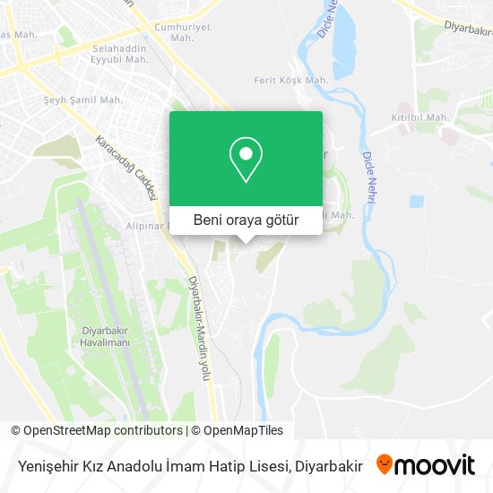 Yenişehir Kız Anadolu İmam Hatip Lisesi harita