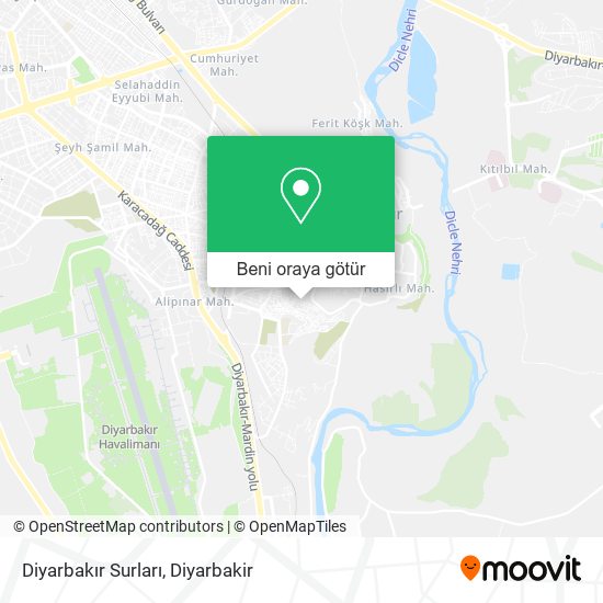 Diyarbakır Surları harita