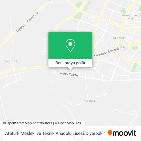 Atatürk Mesleki ve Teknik Anadolu Lisesi harita