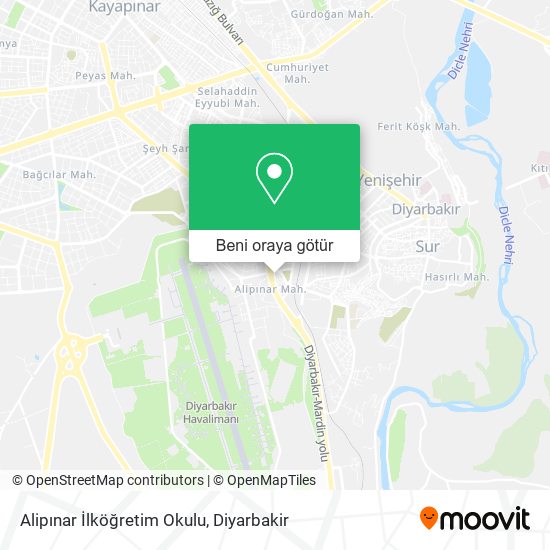 Alipınar İlköğretim Okulu harita