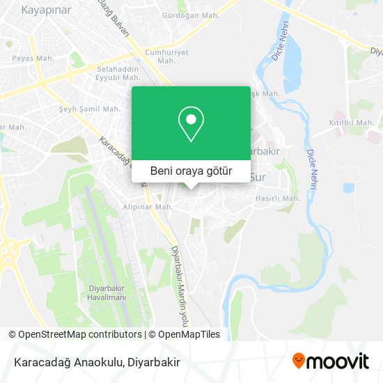 Karacadağ Anaokulu harita