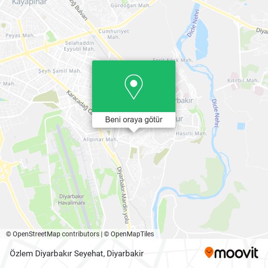 Özlem Diyarbakır Seyehat harita