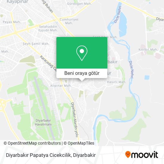 Diyarbakır Papatya Cicekcilik harita