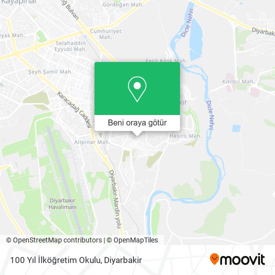 100 Yıl İlköğretim Okulu harita
