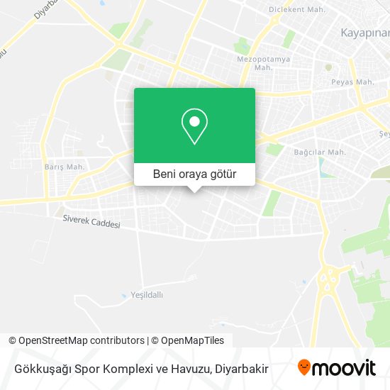 Gökkuşağı Spor Komplexi ve Havuzu harita