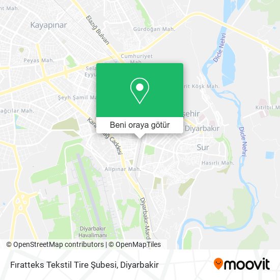 Fıratteks Tekstil Tire Şubesi harita