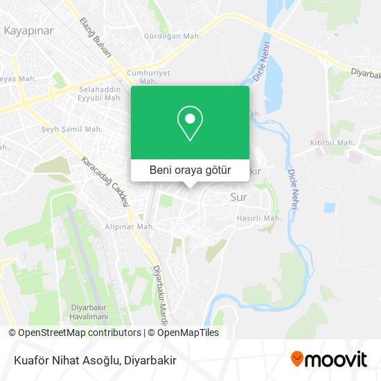 Kuaför Nihat Asoğlu harita