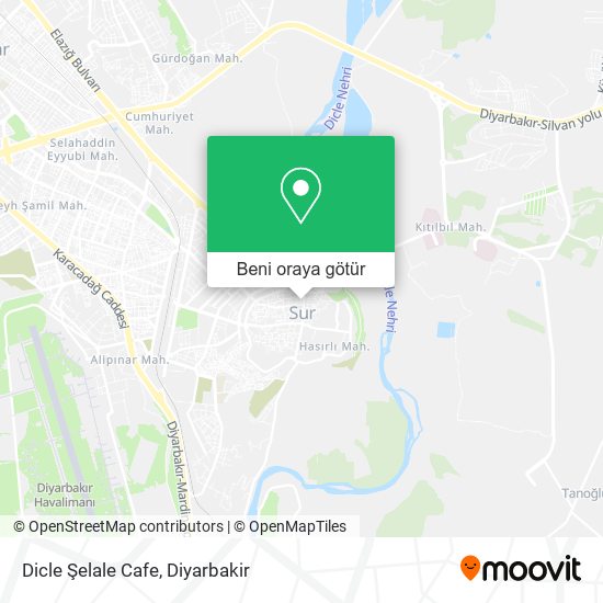 Dicle Şelale Cafe harita