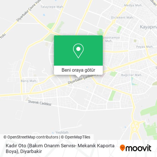 Kadır Oto (Bakım Onarım Servısı- Mekanık Kaporta Boya) harita
