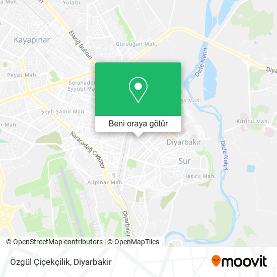 Özgül Çiçekçilik harita