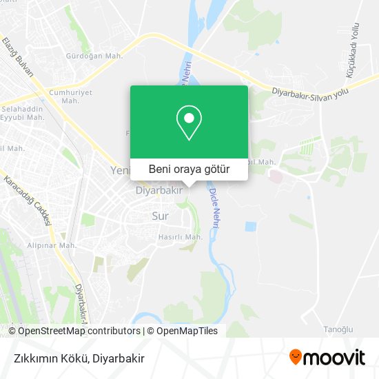 Zıkkımın Kökü harita