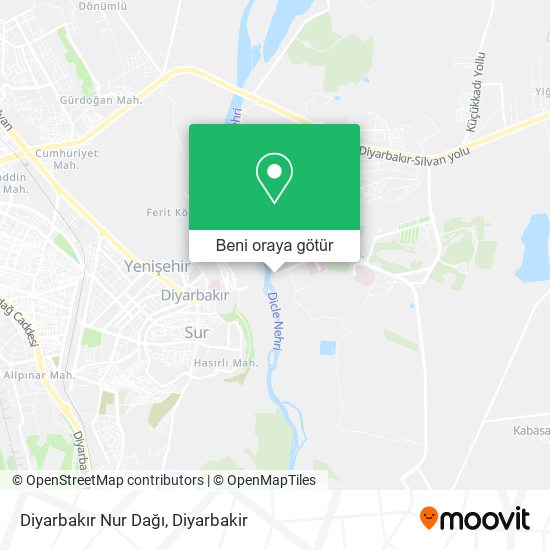 Diyarbakır Nur Dağı harita