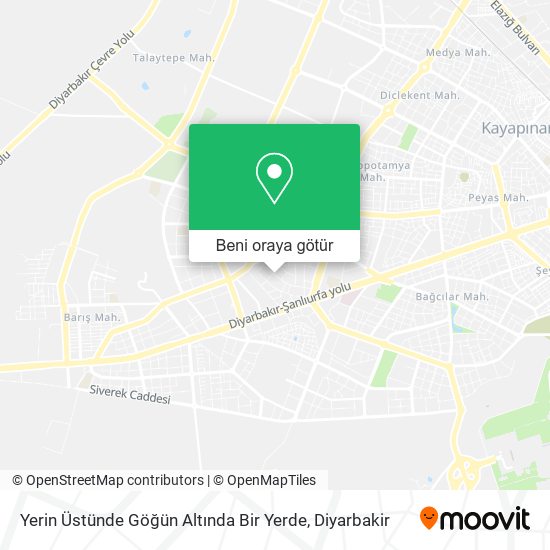Yerin Üstünde Göğün Altında Bir Yerde harita