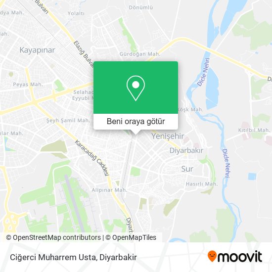 Ciğerci Muharrem Usta harita