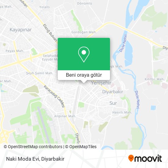 Naki Moda Evi harita