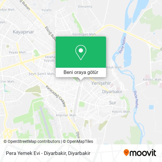 Pera Yemek Evi - Diyarbakir harita