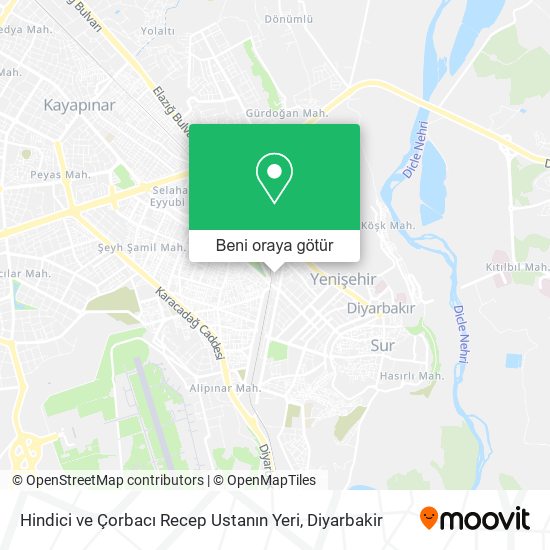 Hindici ve Çorbacı Recep Ustanın Yeri harita