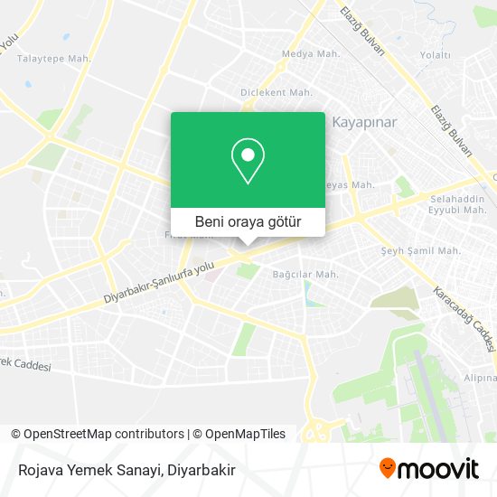 Rojava Yemek Sanayi harita