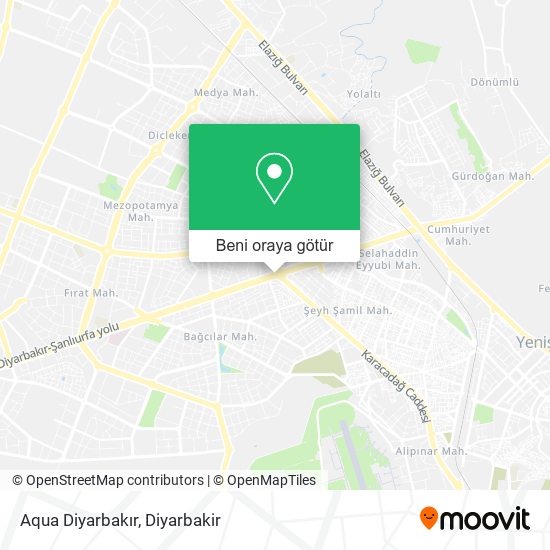 Aqua Diyarbakır harita
