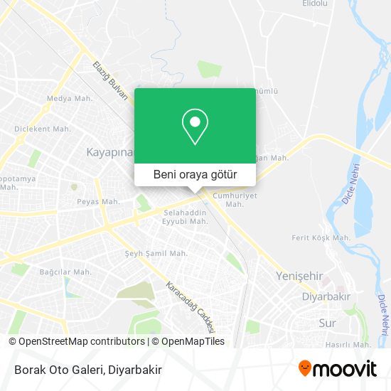 Borak Oto Galeri harita