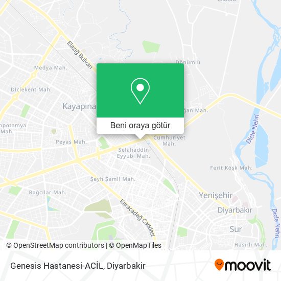 Genesis Hastanesi-ACİL harita