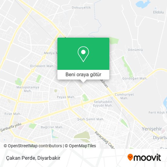 Çakan Perde harita