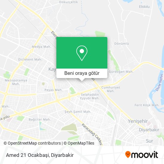 Amed 21 Ocakbaşi harita