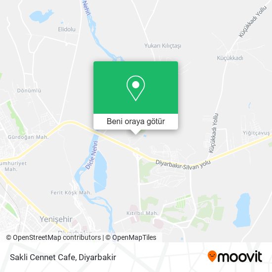 Sakli Cennet Cafe harita