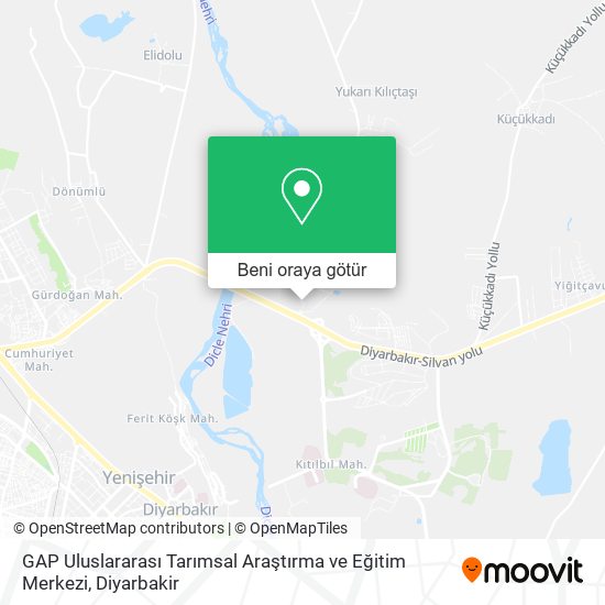 GAP Uluslararası Tarımsal Araştırma ve Eğitim Merkezi harita