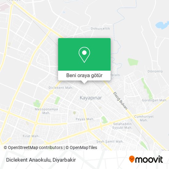 Diclekent Anaokulu harita