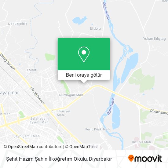Şehit Hazım Şahin İlköğretim Okulu harita