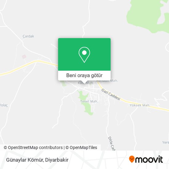 Günaylar Kömür harita
