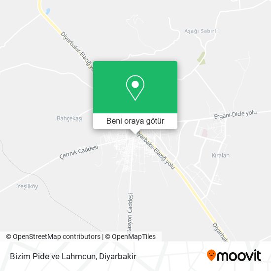 Bizim Pide ve Lahmcun harita
