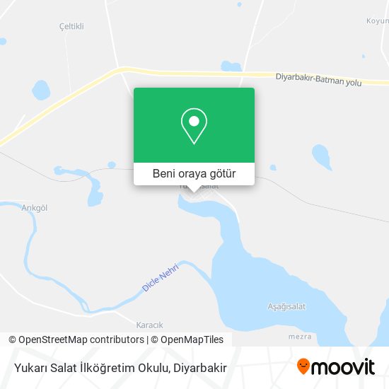 Yukarı Salat İlköğretim Okulu harita
